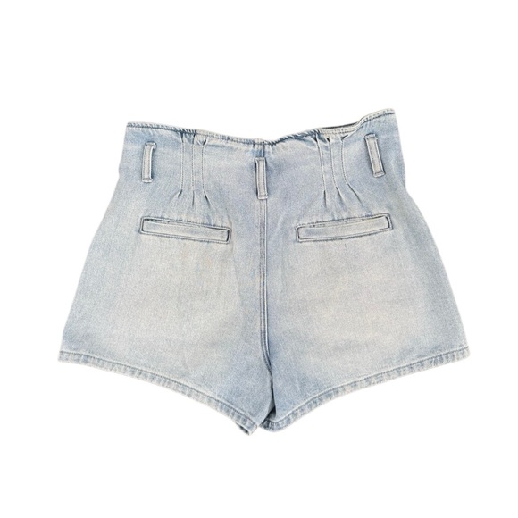 American Eagle Womens Mom Short Button Front Denim Jean Shorts Light Wash Size 6 - Picture 2 of 6